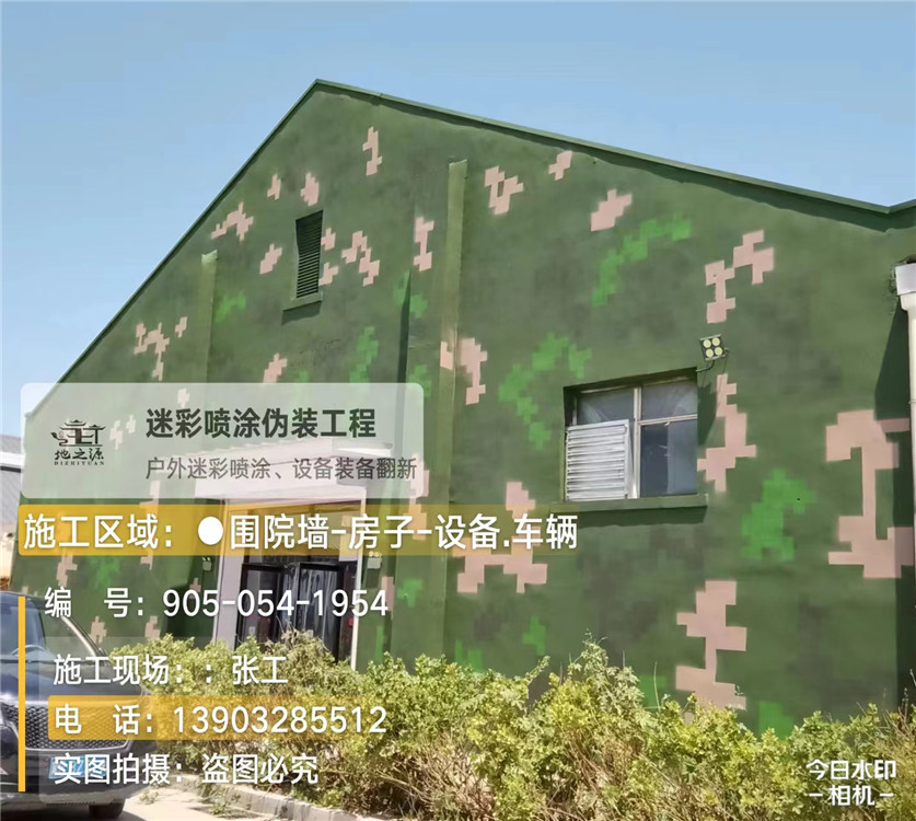 朔州外墙数码迷彩漆施工报价清单(100㎡标准墙面测算)